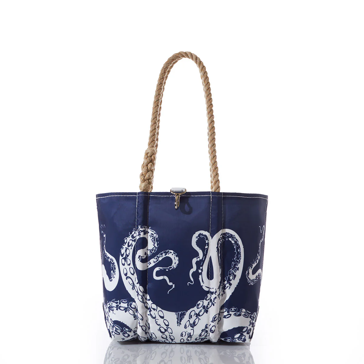 White on Navy Octopus